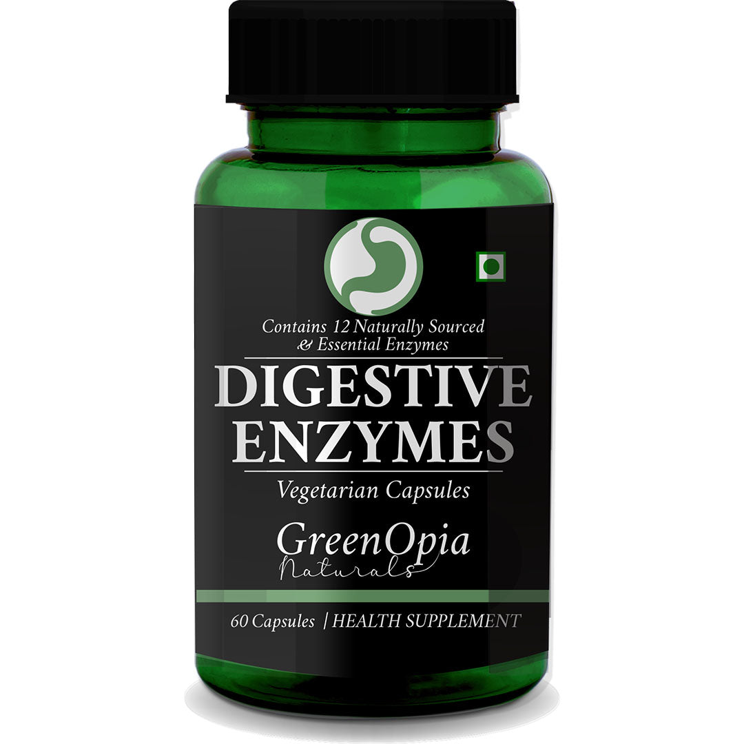 Digestive Enzymes Capsules – Natural Relief for Bloating, Gas &amp; Indigestion | 60 Veg Capsules