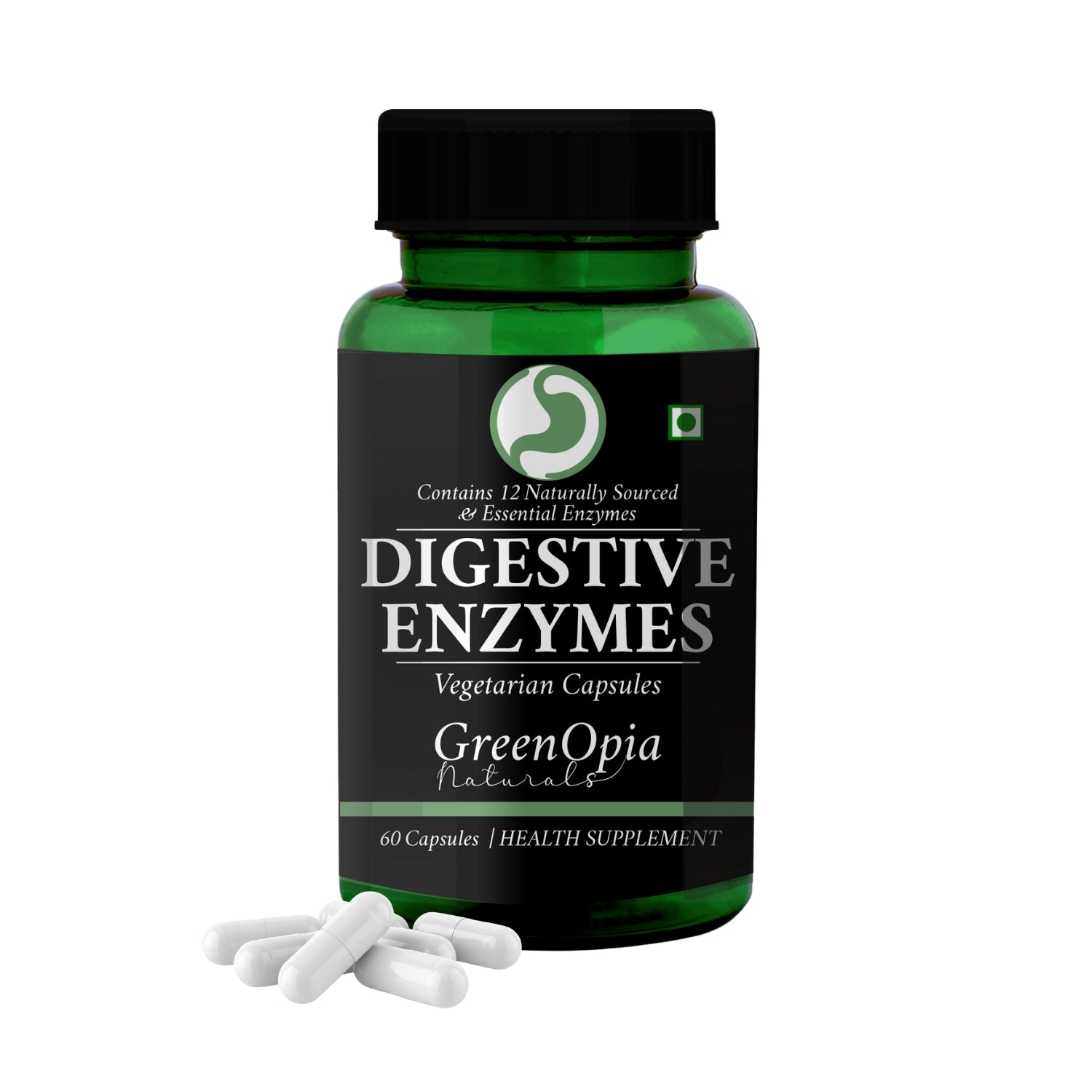 GreenOpia Digestive Enzymes 60 Vegetarian Capsules