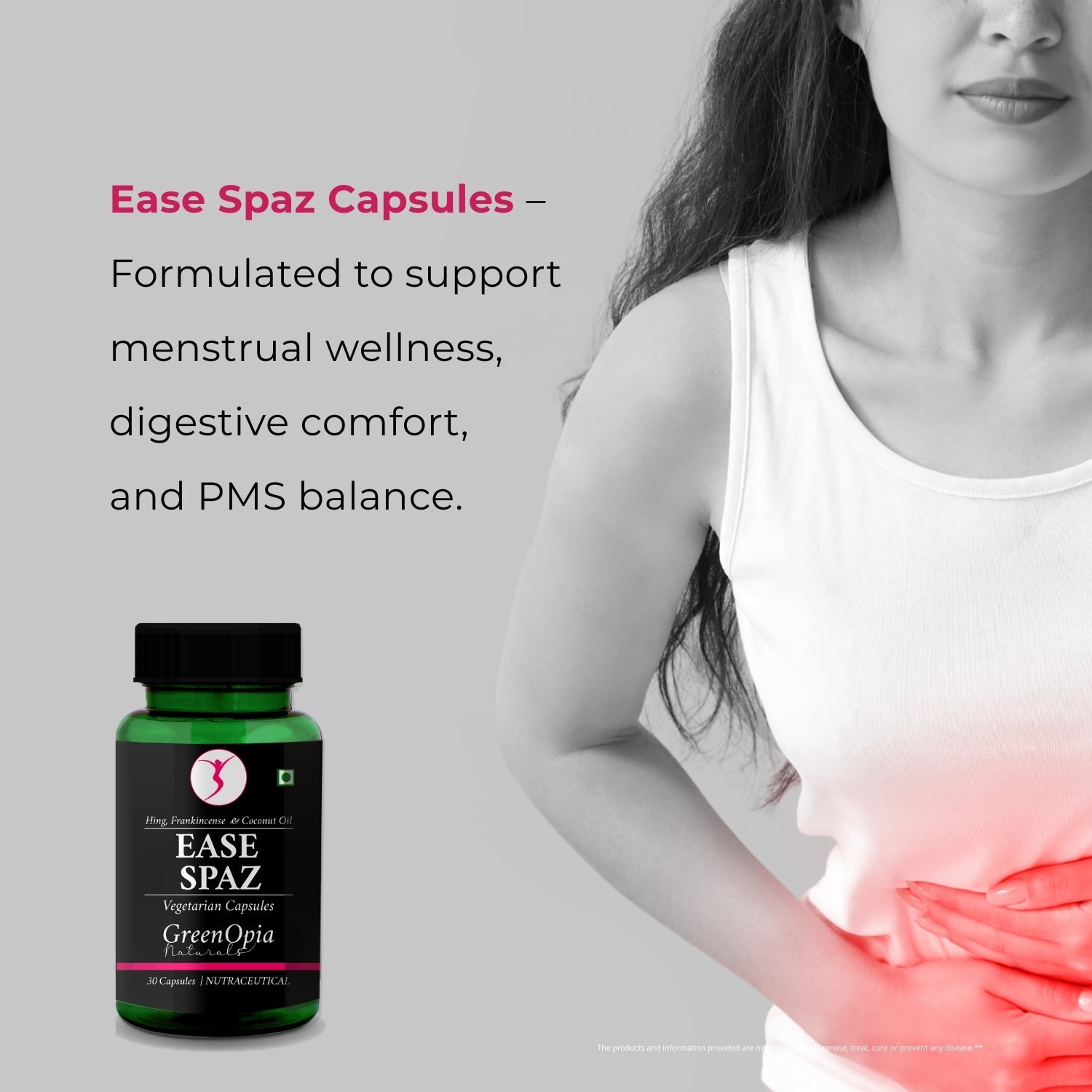 GreenOpia Ease Spaz 30 Liquid Filled Vegetarian Capsules