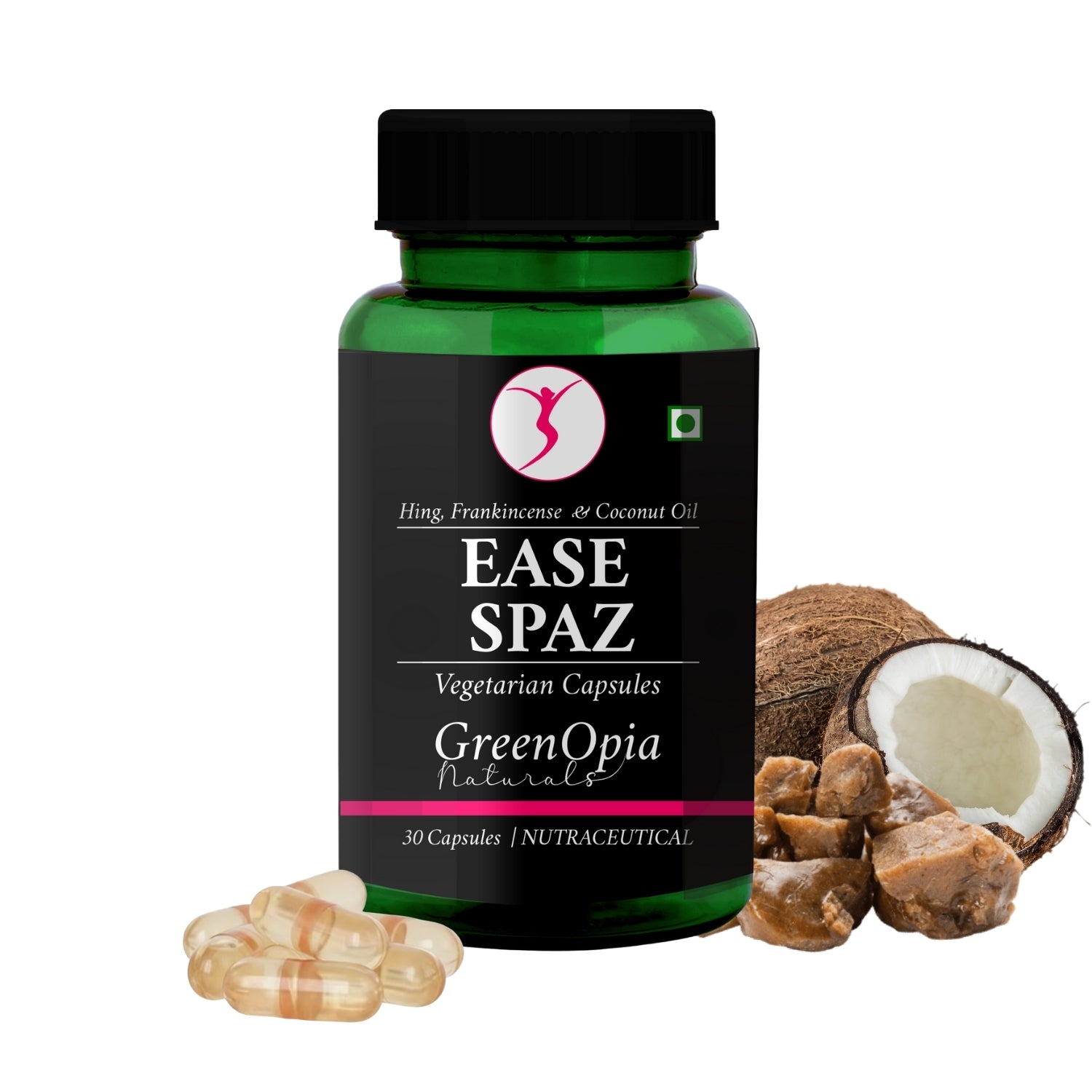 GreenOpia Ease Spaz 30 Liquid Filled Vegetarian Capsules