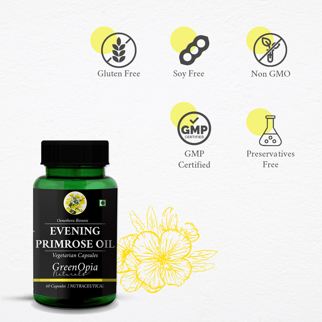Evening Primrose Oil Capsules for PMS &amp; Hormonal Balance – GreenOpia
