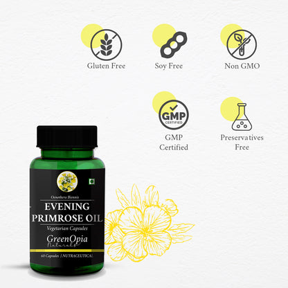 Evening Primrose Oil Capsules for PMS &amp; Hormonal Balance – GreenOpia