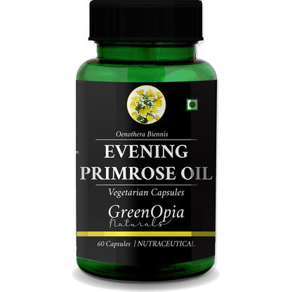 GreenOpia Evening Primrose Oil Capsules for Hormonal Balance and Skin Health – 100%