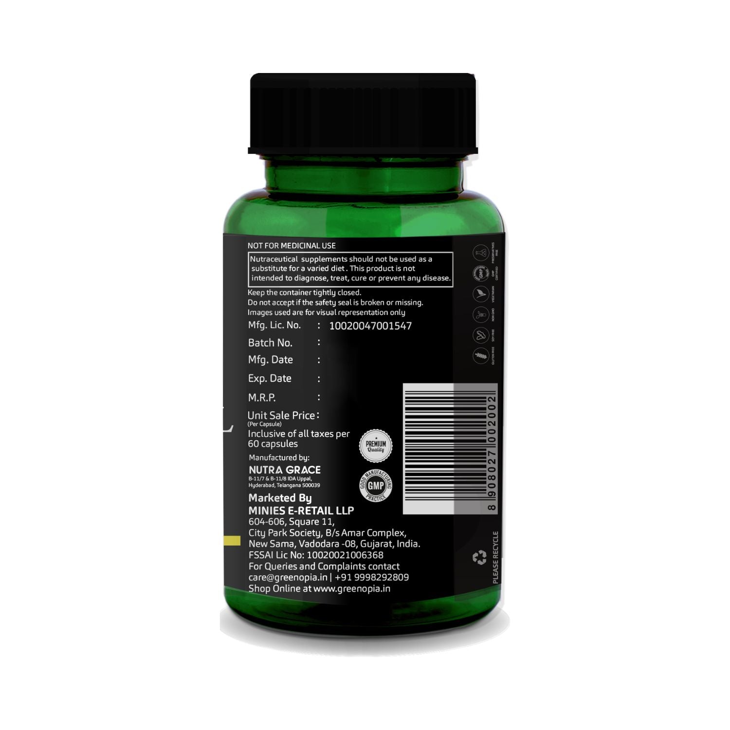 Evening Primrose Oil 60 Liquid Filled Vegetarian Capsules