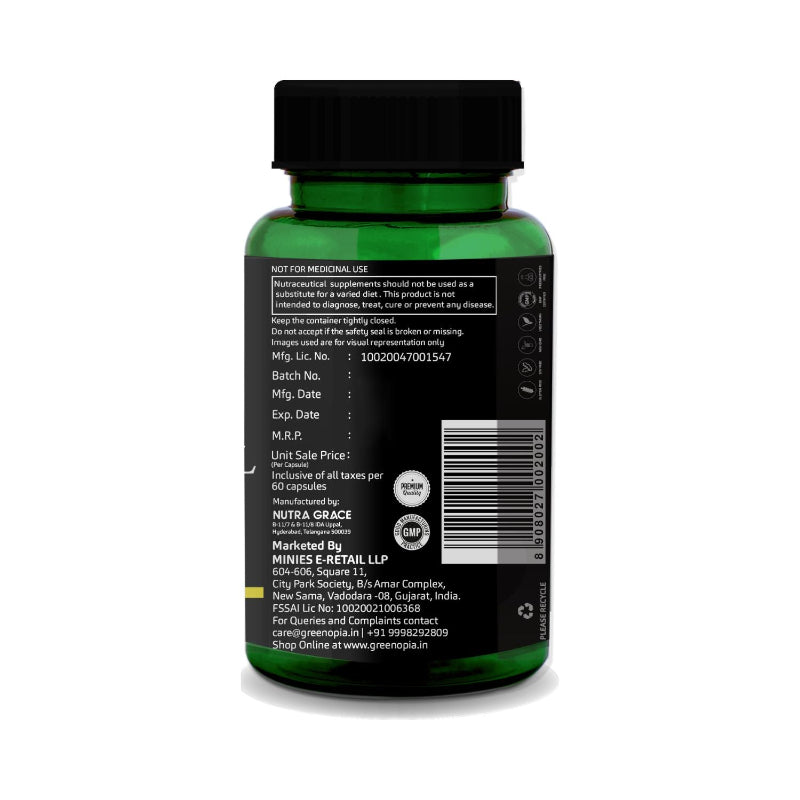Certificate of Analysis (COA) for GreenOpia Evening Primrose Oil Capsules – Quality and Purity Testing