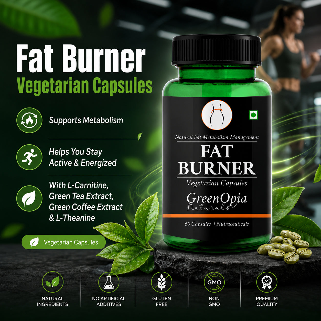 GreenOpia Fat Burner Vegetarian Capsules