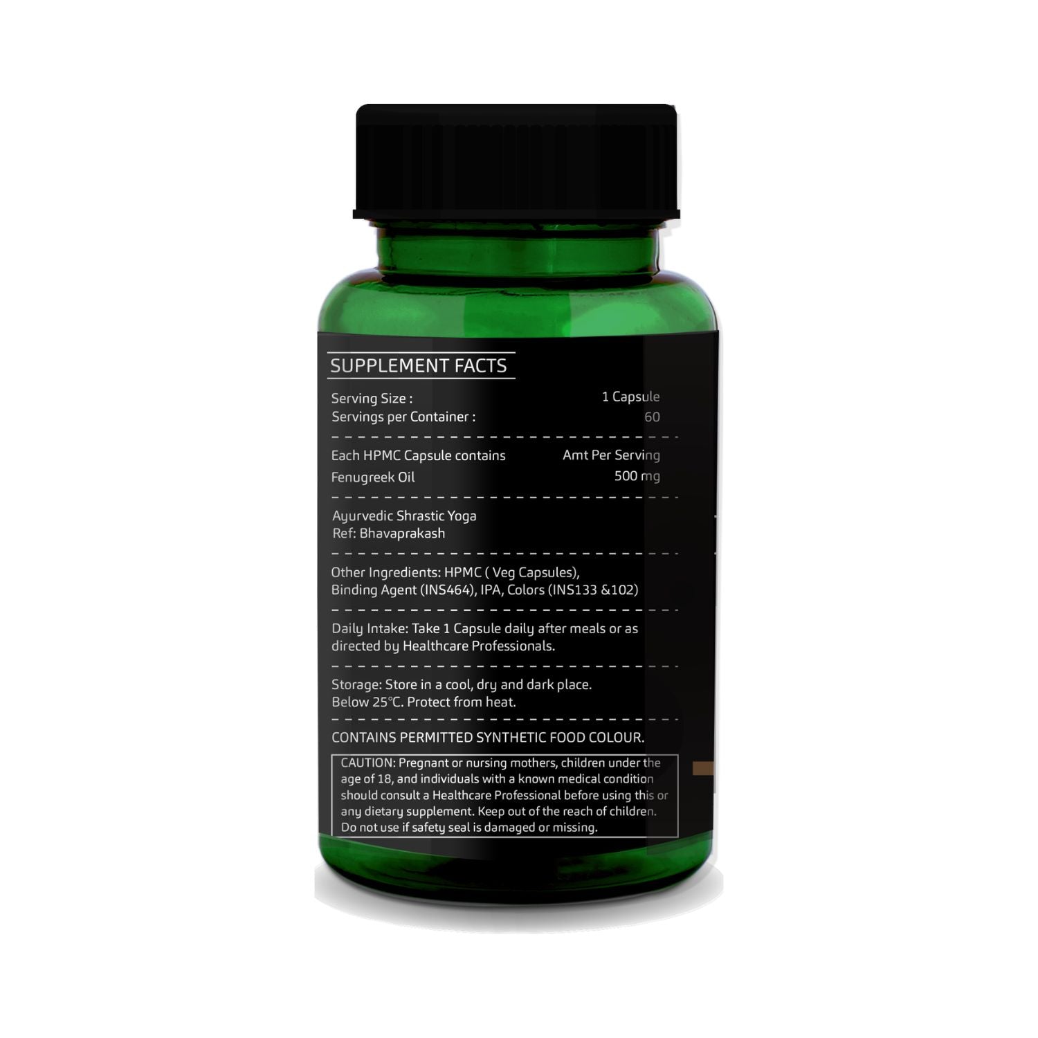 Fenugreek Oil 60 Liquid Filled Vegetarian Capsules