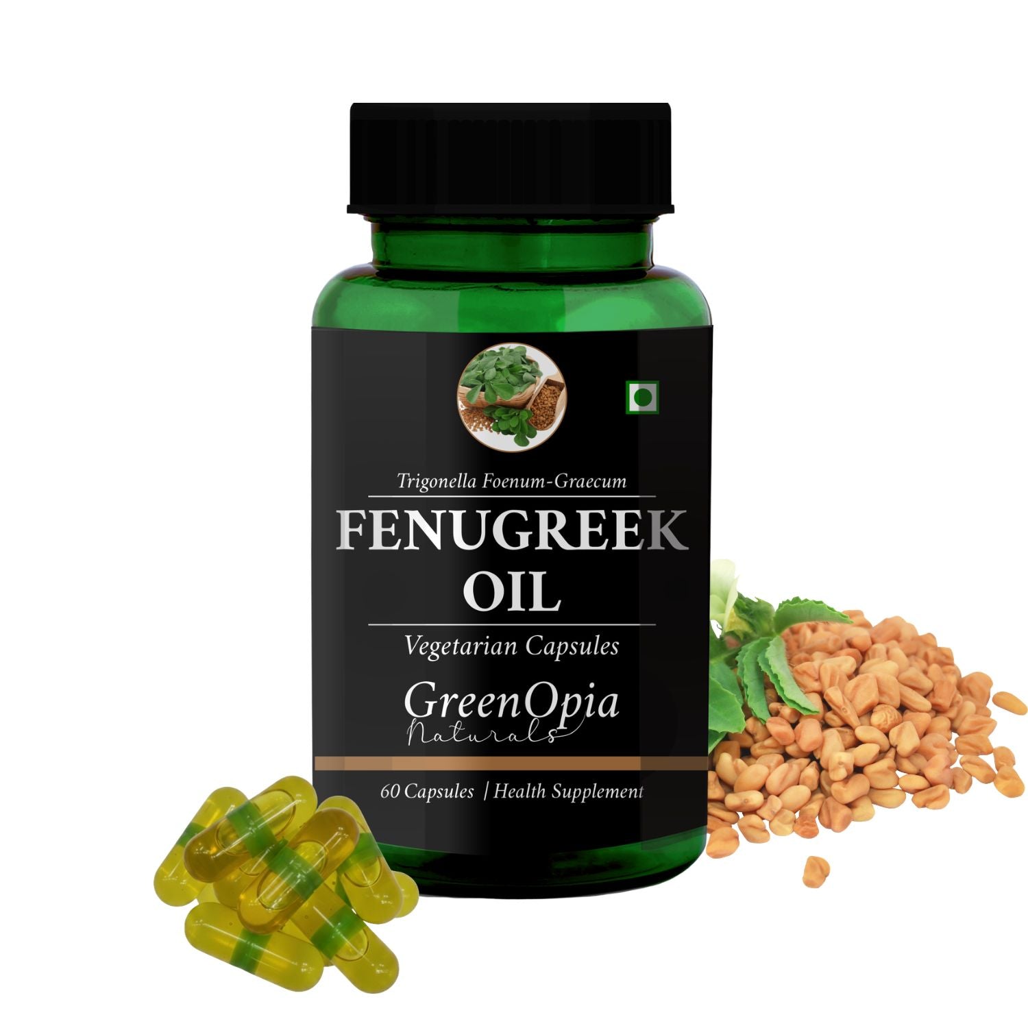 Fenugreek Oil 60 Liquid Filled Vegetarian Capsules