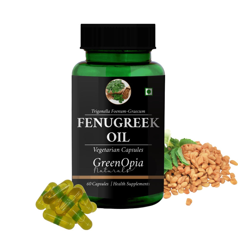 GreenOpia Fenugreek Oil Capsules 60 vegetarian liquid-filled capsules