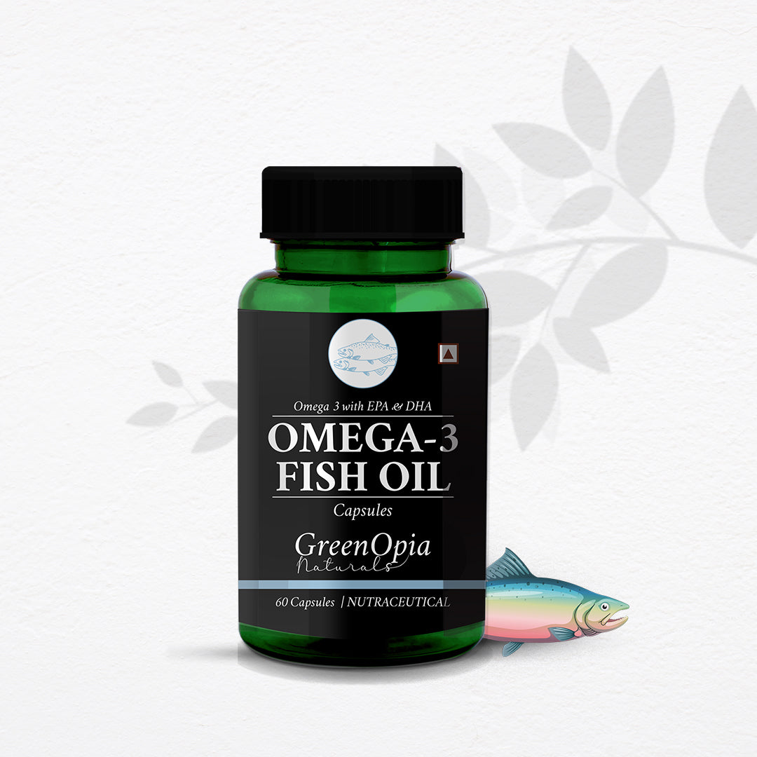 GreenOpia Omega-3 Fish Oil 60 Liquid Filled Capsules