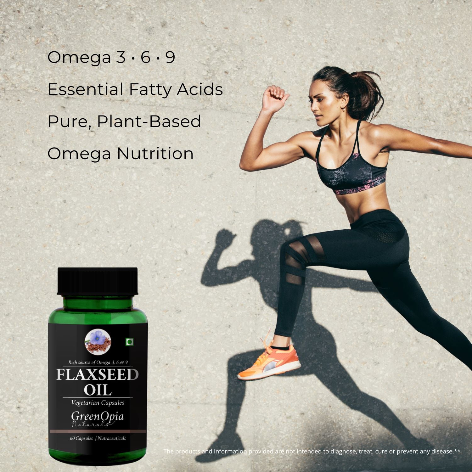 Flaxseed Oil 60 Liquid Filled Vegetarian Capsules