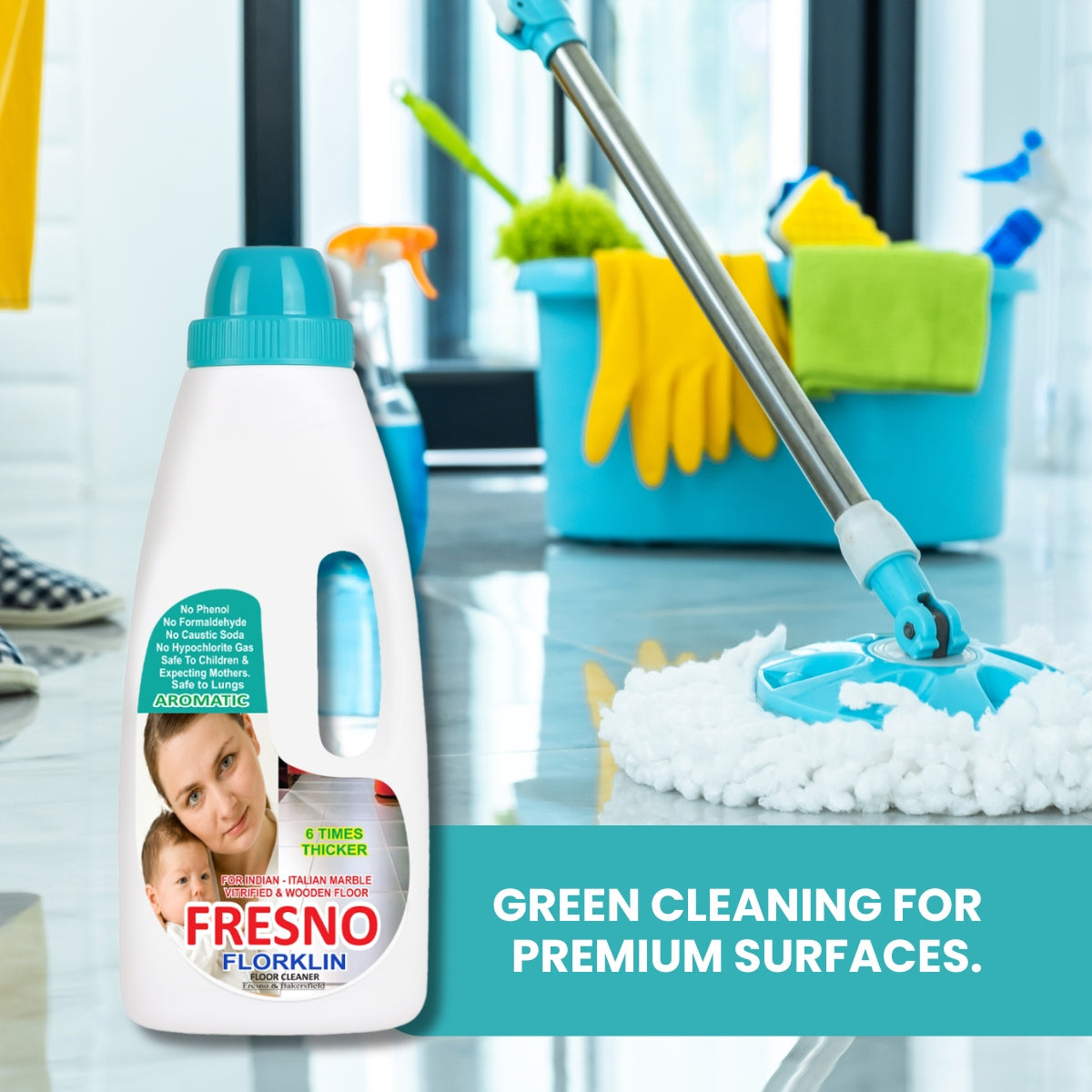 Fresno Aromatic FloorKlin | Natural Product | Marble – Granite – Ceramic | Floor Cleaning & Shining