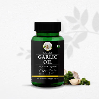 Odorless Garlic Oil Capsules – Natural Supplement for Cholesterol and Blood Pressure Management