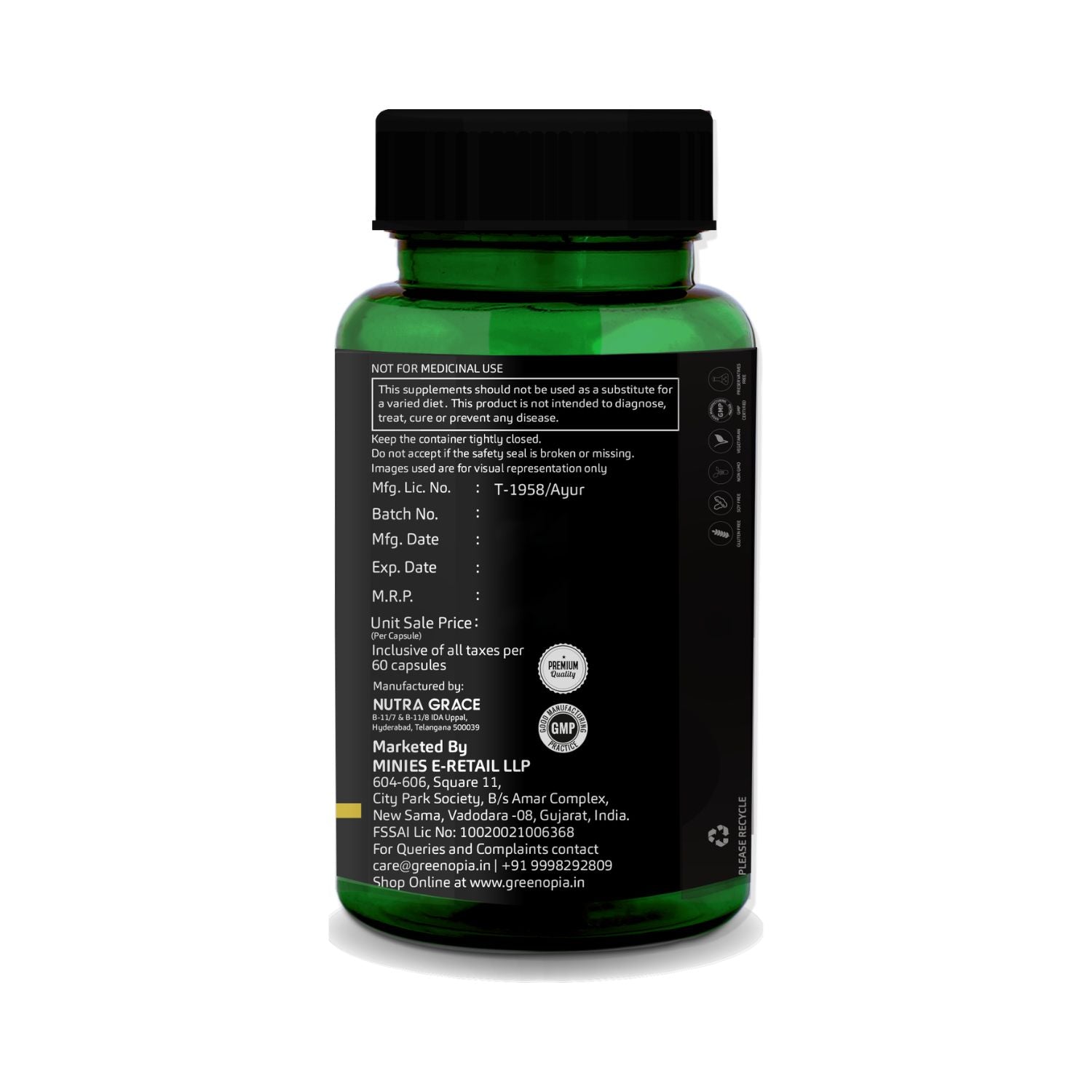 Garlic Oil 60 Liquid Filled Vegetarian Capsules