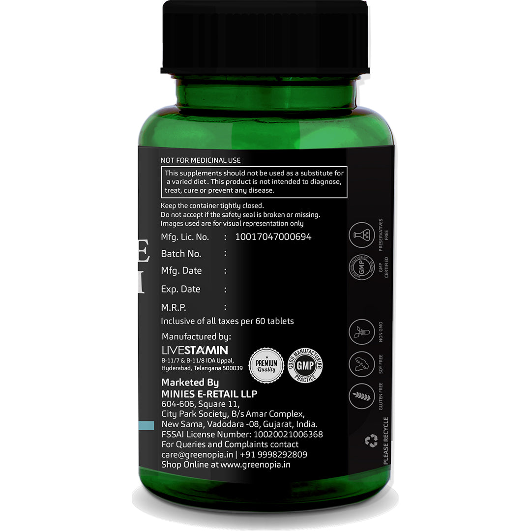 GreenOpia Glucosamine MSM Calcium Vitamin D3 60 Tablets