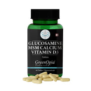 GreenOpia Glucosamine MSM Calcium Vitamin D3 Tablets – 60 Tablets for Joint and Bone Support