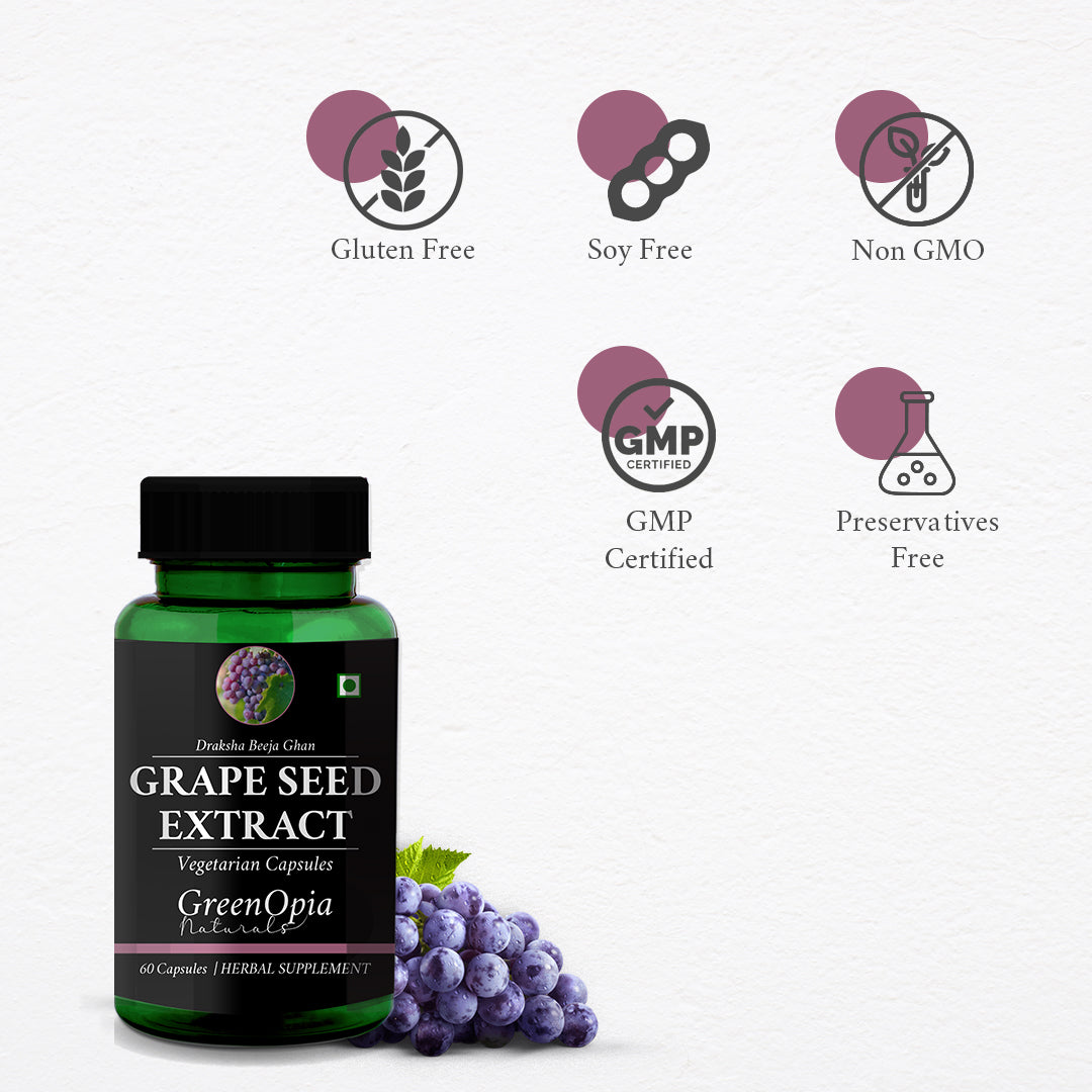 GreenOpia Grape Seed Extracts 60 Vegetarian Capsules