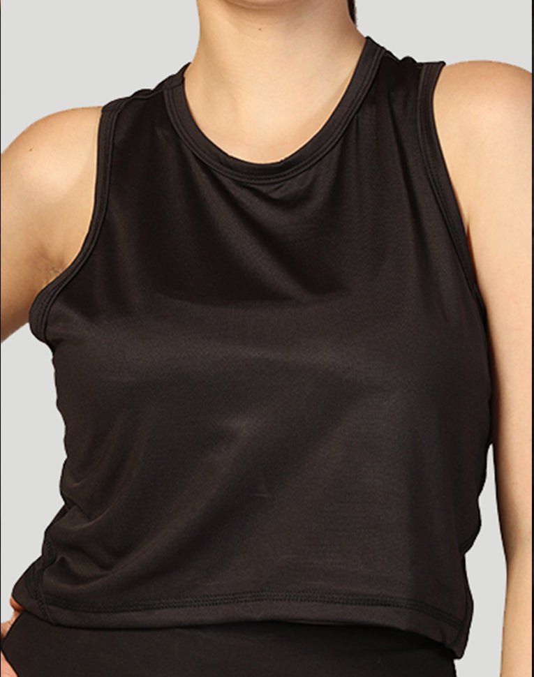 Greenopia active crop t-shirt for women – front view