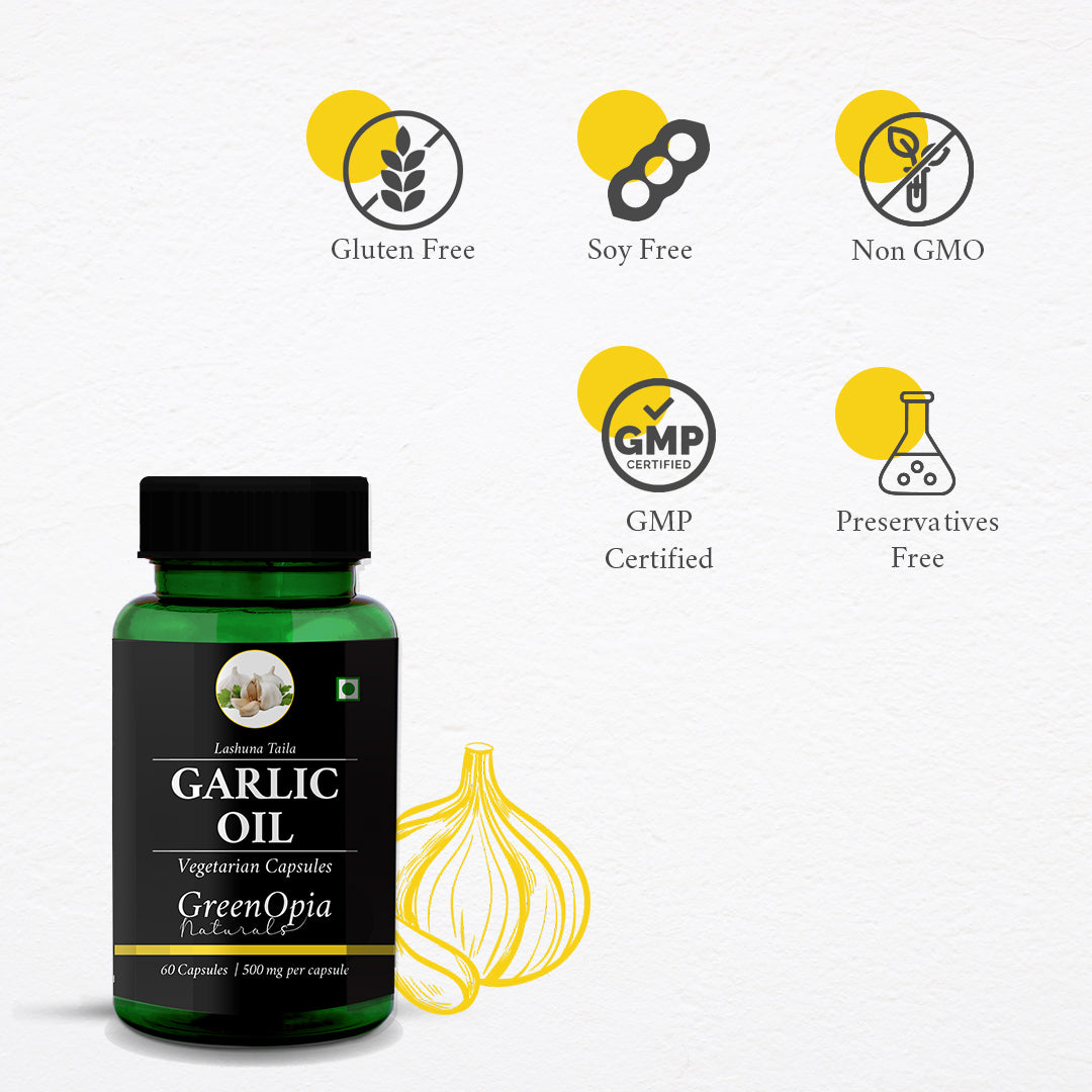 Features of Garlic Oil Vegetarian Capsules