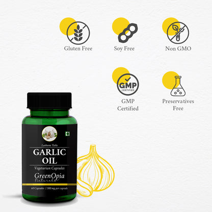 Features of Garlic Oil Vegetarian Capsules