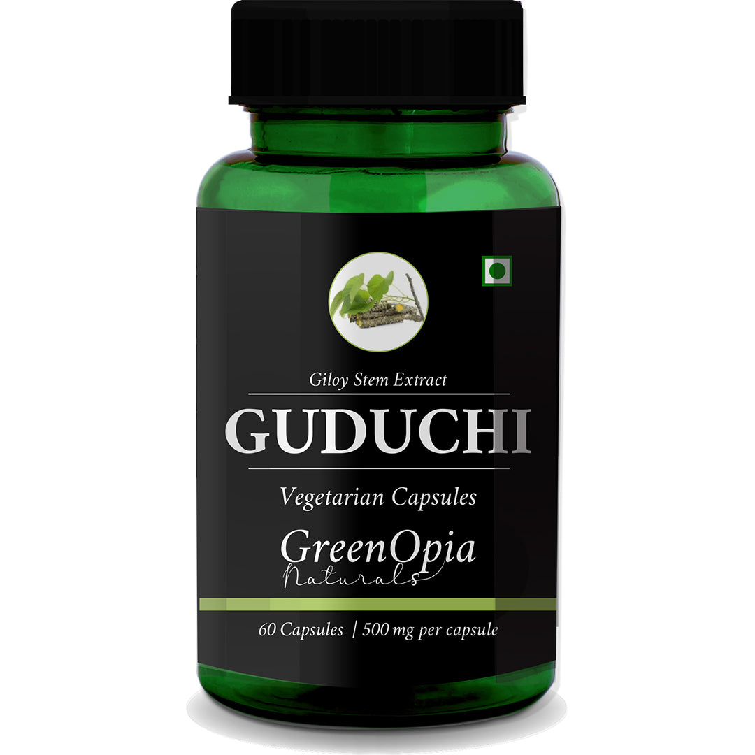 GreenOpia Guduchi (Giloy) Capsules – 60 Vegan Capsules for Immunity and Detox