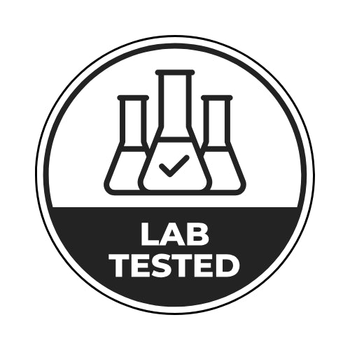 GreenOpia lab-tested icon indicating third-party tested supplements for quality, purity, and safety assurance