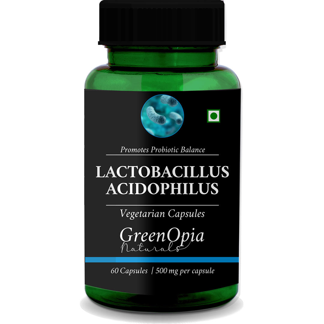 GreenOpia Probiotic Capsules – 5 Billion CFU with Lactobacillus Acidophilus for Gut Health and Immunity