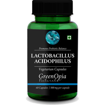 GreenOpia Probiotic Capsules – 5 Billion CFU with Lactobacillus Acidophilus for Gut Health and Immunity