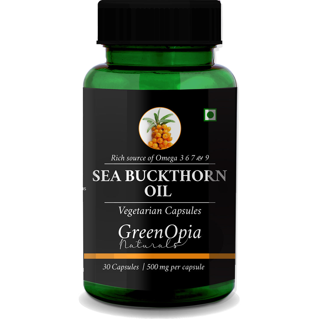 GreenOpia Sea Buckthorn Oil  Capsules for Glowing Skin 