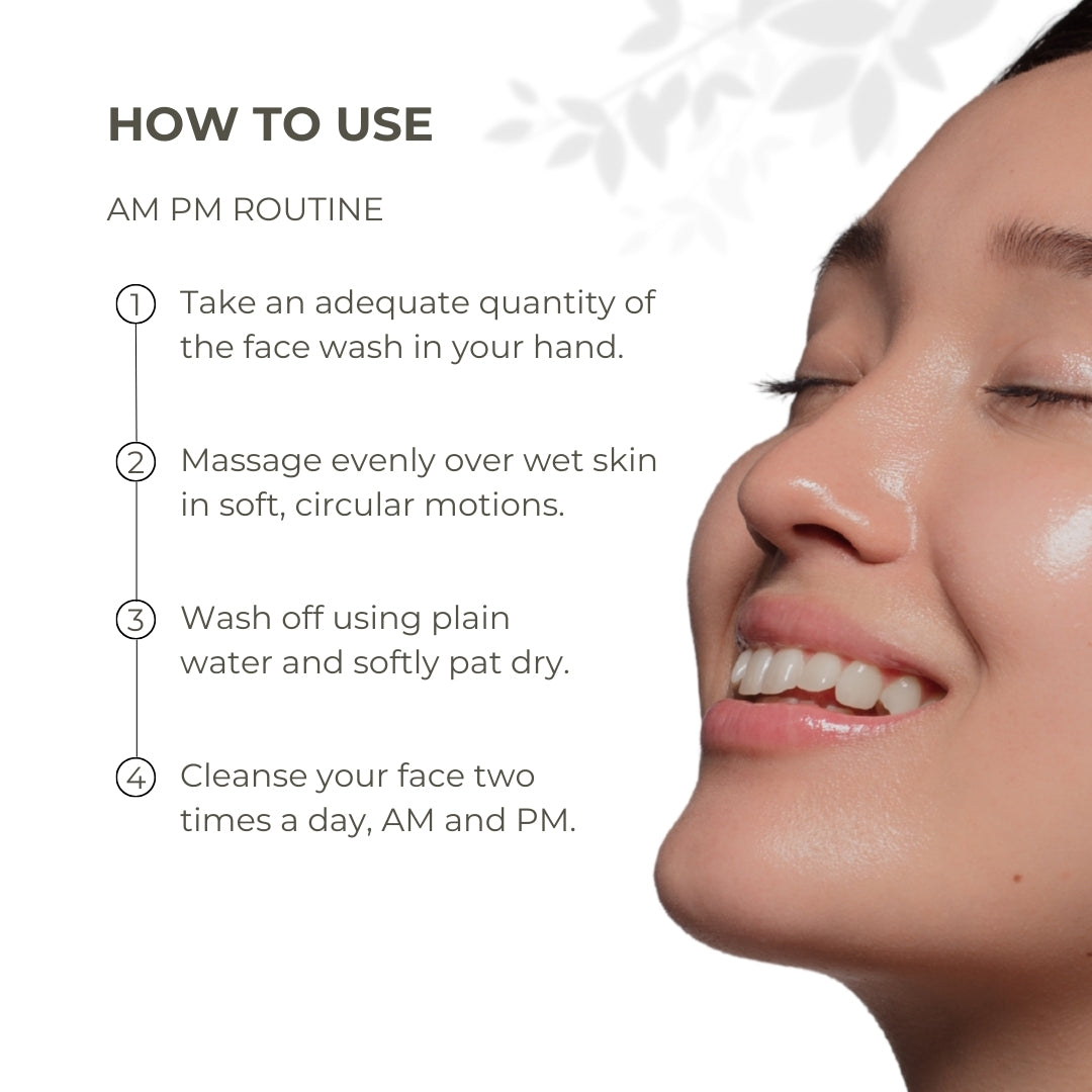 How to use GreenOpia Green Tea Face Wash with Niacinamide  