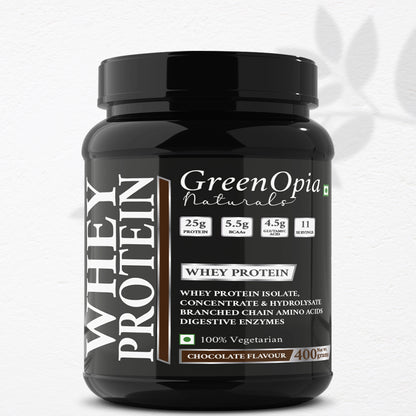 GreenOpia Whey Protein Powder – Chocolate Flavour for Muscle Gain and Recovery