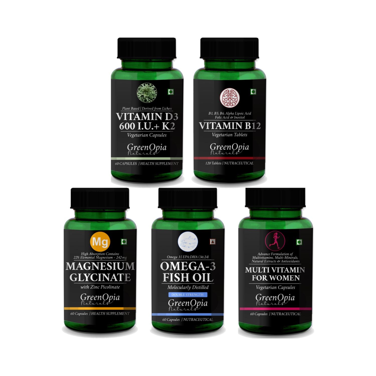 GreenOpia Women’s Combo – Complete Daily Wellness for Strength, Hormonal Balance & Radiant Health