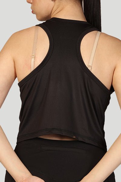 Stretchable crop t-shirt for yoga and gym