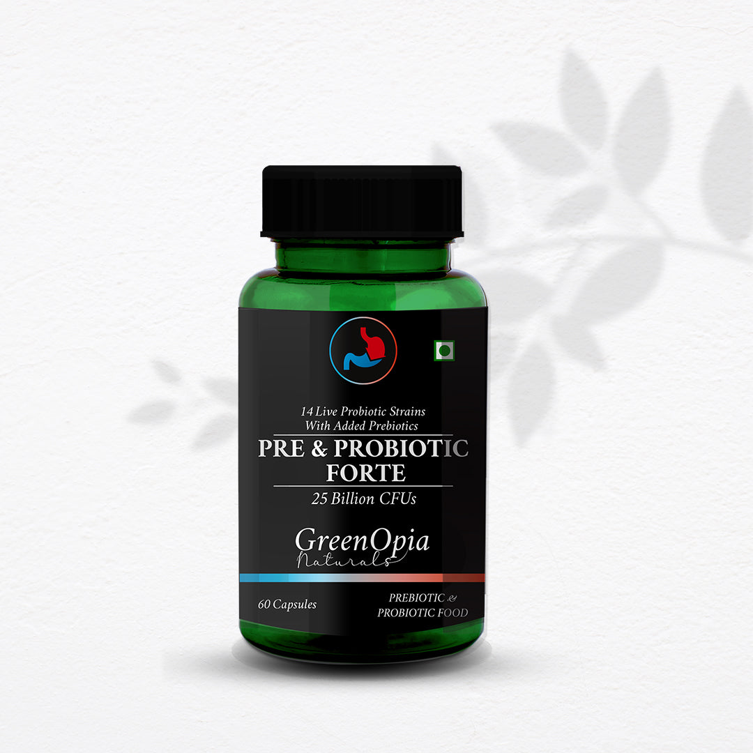Prebiotic and Probiotic Capsules – Vegan Digestive Health Supplement
