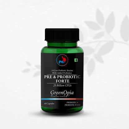 Prebiotic and Probiotic Capsules – Vegan Digestive Health Supplement
