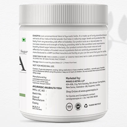 Ayurvedic Herbs for Blood Sugar Support – Ingredients of DiaOpia Herbal Powder
