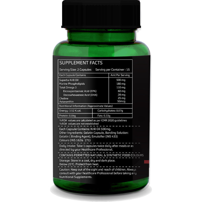 Krill Oil with natural Astaxanthin antioxidant for cellular and immune support