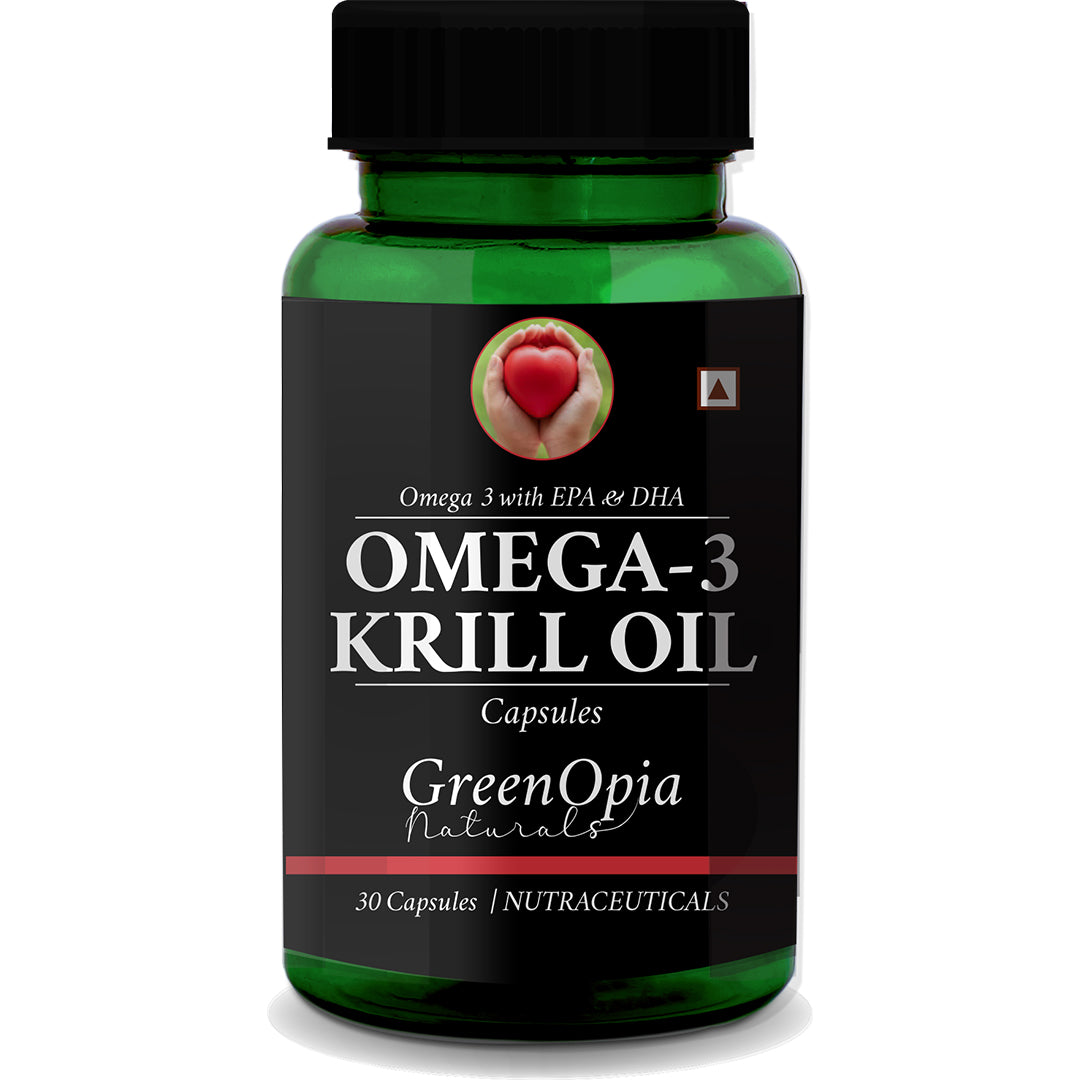 Krill Oil Capsules – High Strength Omega-3 EPA &amp; DHA for Heart, Brain &amp; Joints | 30 Capsules