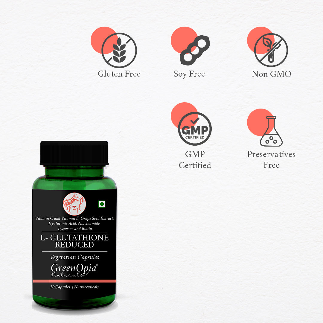 L Glutathione Capsules Skin Brightening & Detox | Greenopia GreenOpia Naturals L Glutathione Capsules Skin Brightening & Detox | Greenopia GreenOpia Naturals