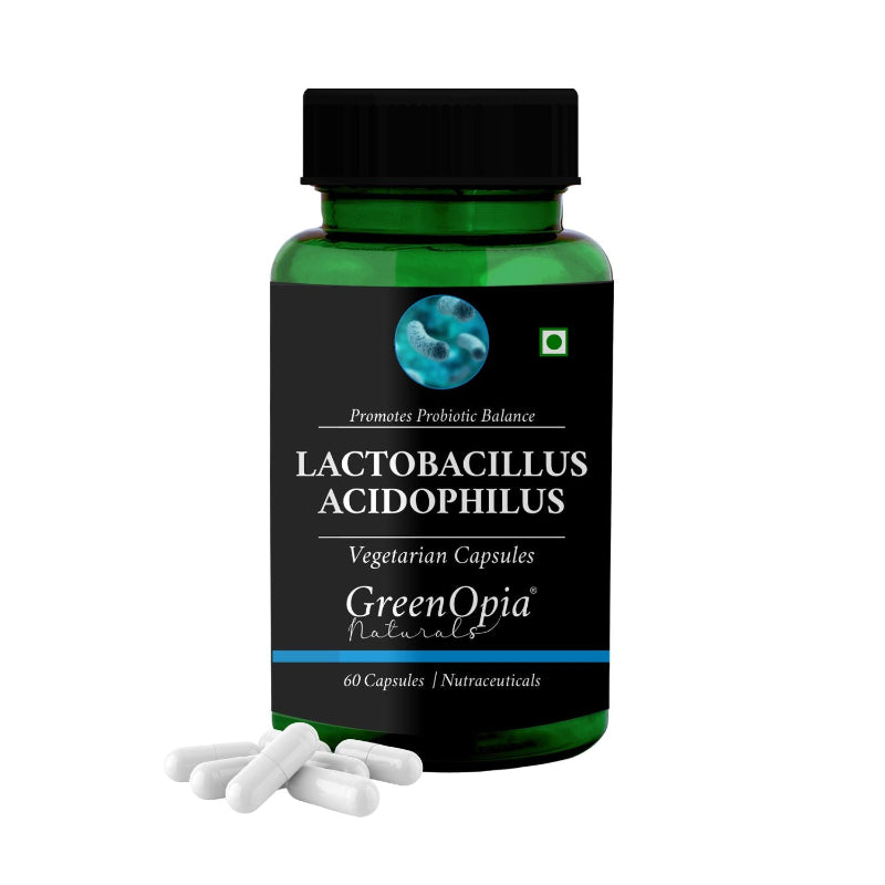 GreenOpia Lactobacillus Acidophilus Probiotic Capsules – 5 Billion CFU, 60 Vegetarian Capsules