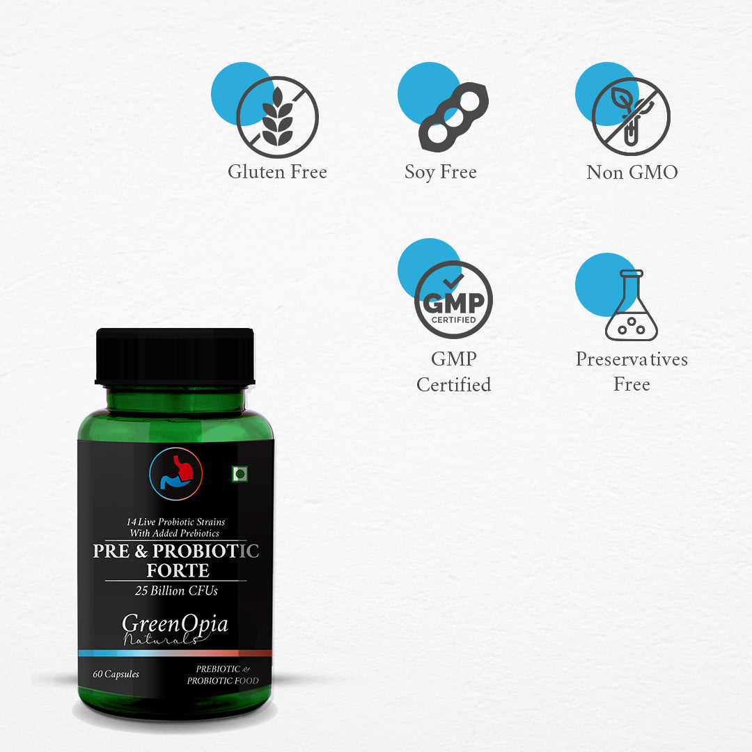 Daily Gut and Digestive Support – Vegan Probiotic Capsules for Men and Women

