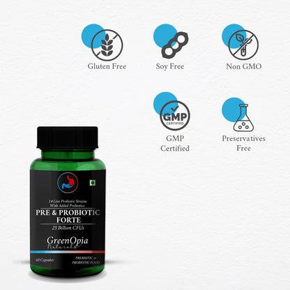 Daily Gut and Digestive Support – Vegan Probiotic Capsules for Men and Women

