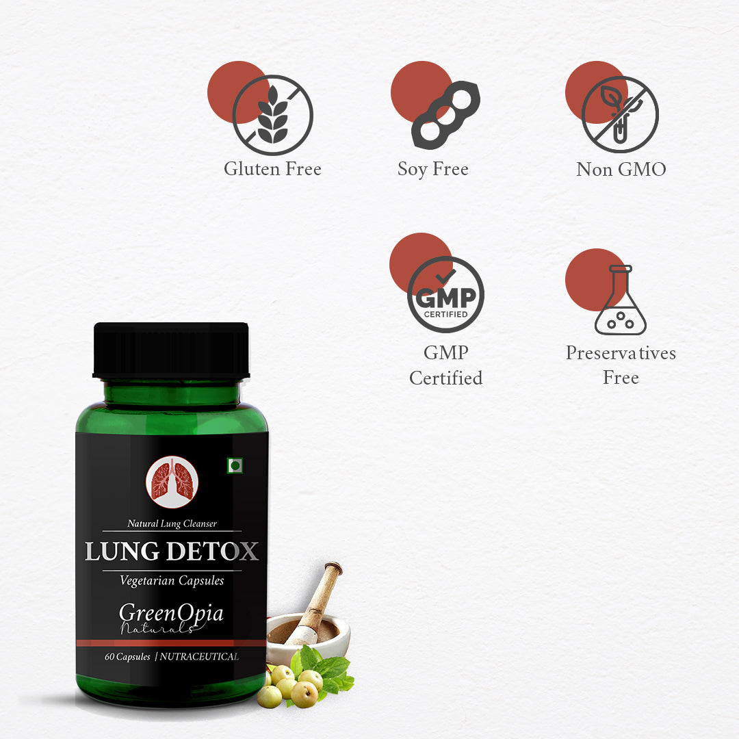 GreenOpia Lung Detox 60 Vegetarian Capsules