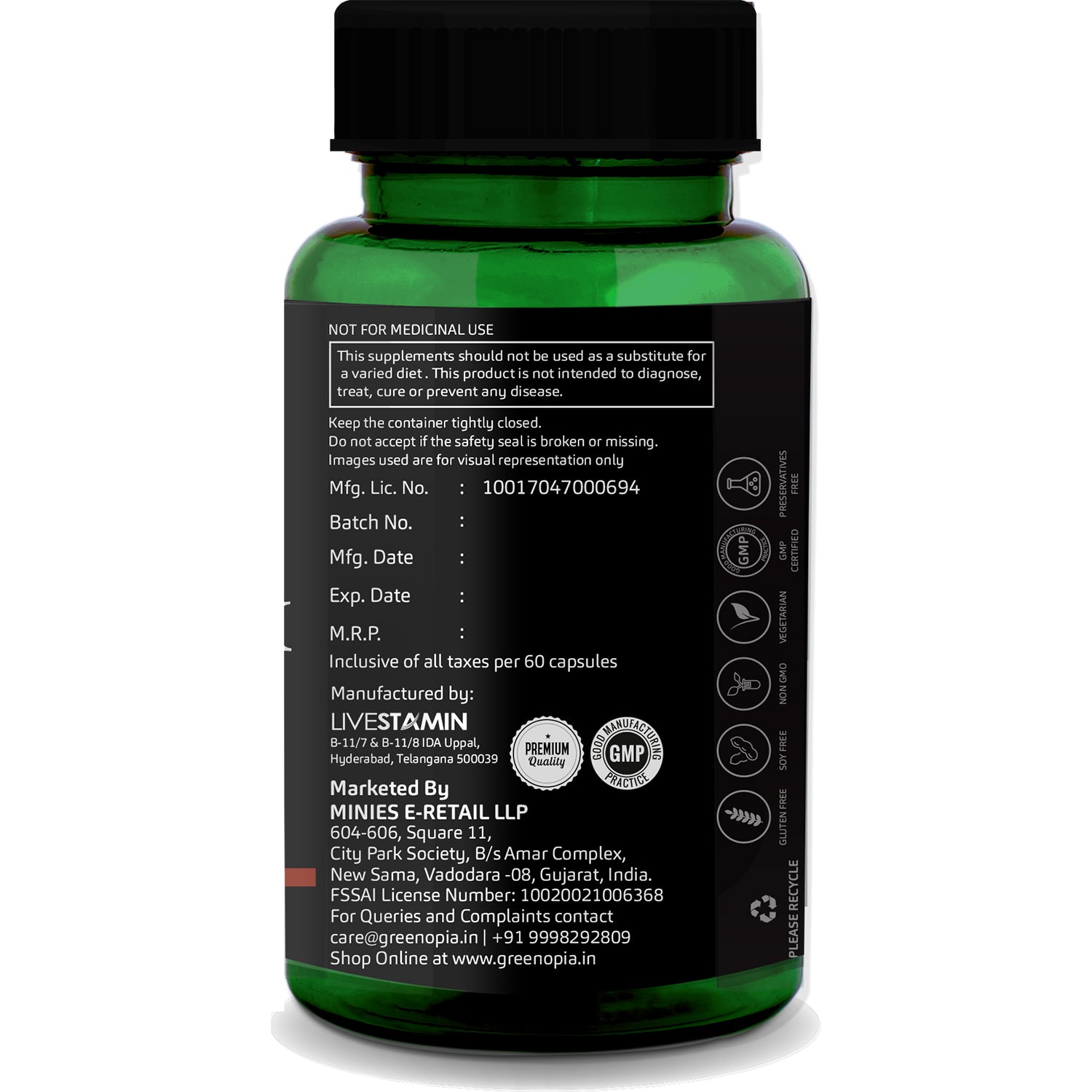 GreenOpia Lung Detox 60 Vegetarian Capsules