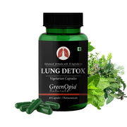 GreenOpia Lung Detox Capsules – Ayurvedic lung support supplement with 60 vegetarian capsules