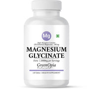 GreenOpia Chelated Magnesium Glycinate Supplement 2000mg Per Serving 120 Vegetarian Tablets
