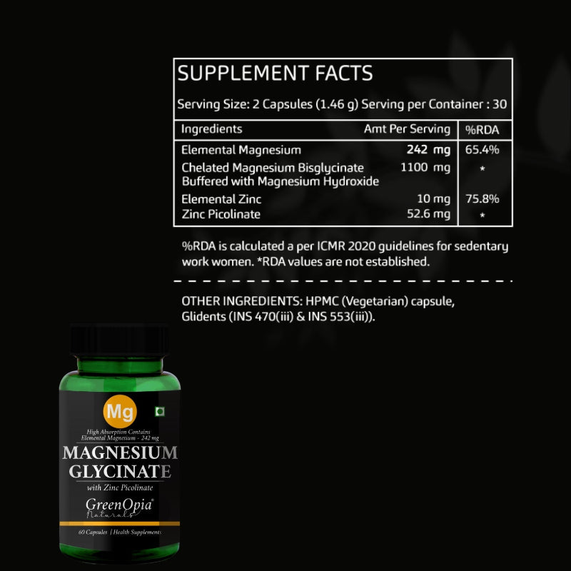 Zinc and Magnesium supplement for immune health and antioxidant support