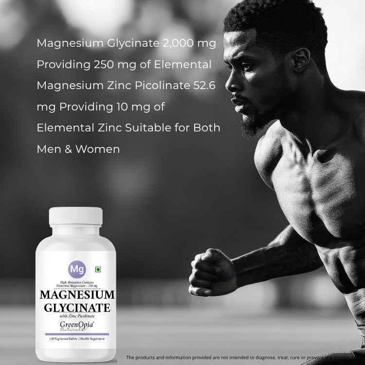Magnesium Glycinate with Zinc Picolinate 120 Vegetarian Tablets