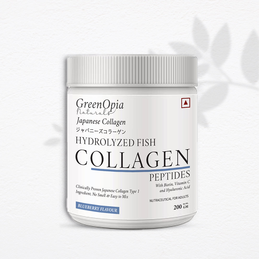 GreenOpia Marine Collagen for Women & Men | Clinically Proven Ingredient | 200g (Available in 3 Flavours)