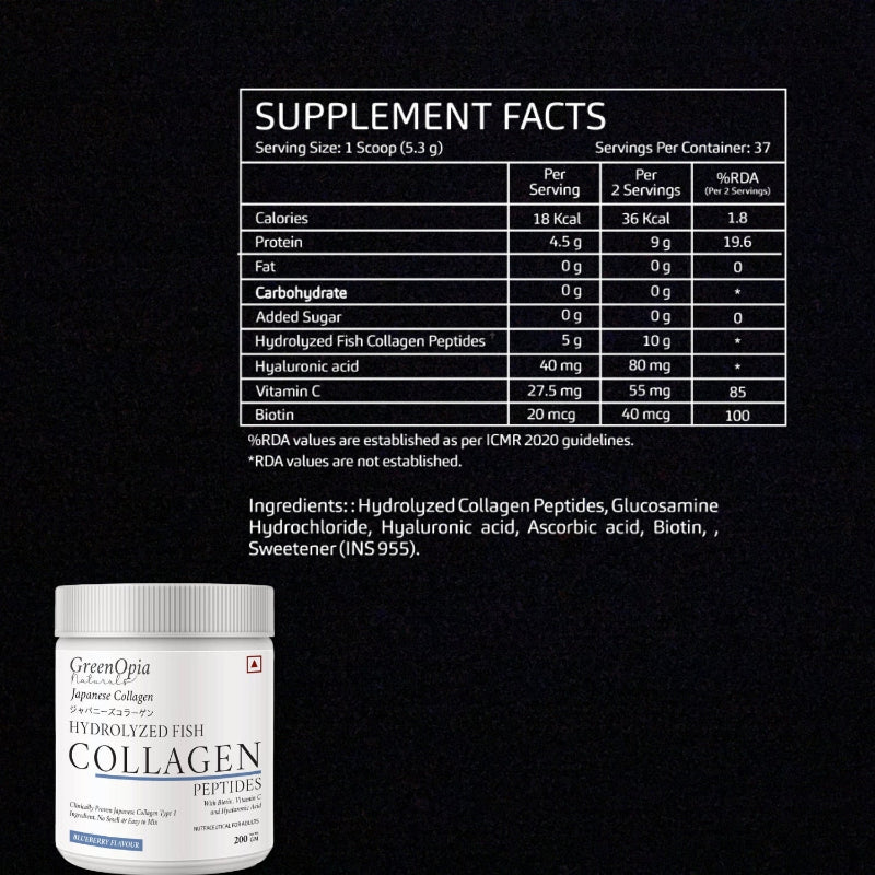 Marine collagen sourced from wild-caught deep-sea fish